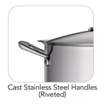 Tramontina Gourmet Prima 16 Qt. Stainless Steel Stock Pot Set with Lid and 4-Piece Pasta Inserts thumbnail 5