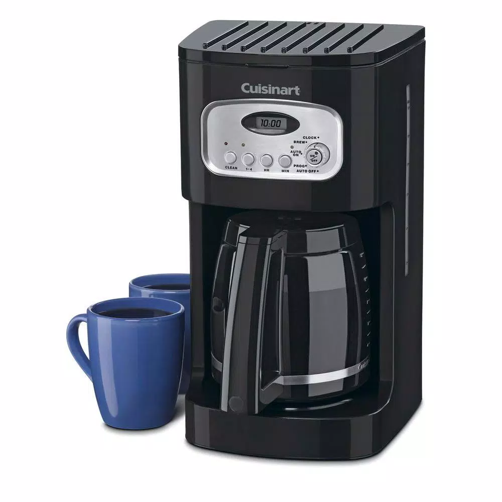 Cuisinart DCC-1100BK 12-Cup Programmable Black Drip Coffee Maker with Stainless Steel Accents