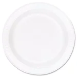 DART Concorde 10.25 in. White Foam Plates, Non-Laminated, 500 Count Case thumbnail 1