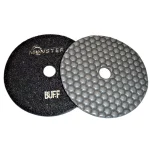Monster 5 in. Honeycomb Dry Diamond Polishing Pad Set with Back Holder, 8-Piece Kit thumbnail 2