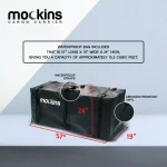 Mockins 500 lb. Capacity Hitch Mount Cargo Carrier Set with Waterproof Bag and Straps thumbnail 6