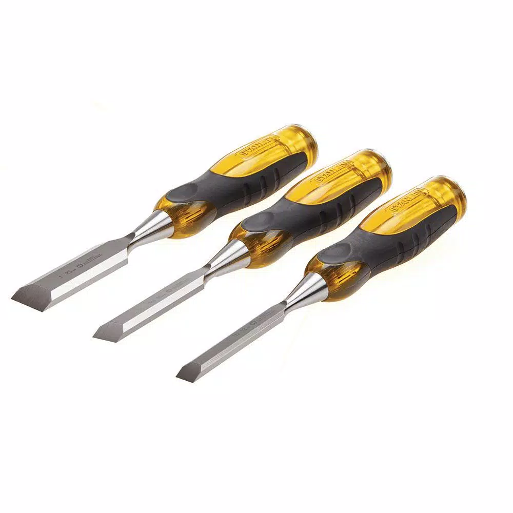 Stanley FatMax 3-Piece Thru-Tang Wood Chisel Set (1/2 in., 3/4 in., 1 in.)