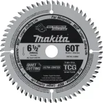 Makita 6-1/2 in. 60T TCG Carbide Tipped Circular Saw Blade for MDF and Laminate thumbnail 1