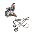 RIDGID 12 in. 15 Amp Dual Bevel Sliding Miter Saw Kit with Universal Mobile Stand thumbnail 1