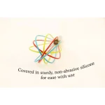 ExcelSteel Stainless Steel Tri-Color Silicone Coated Whisk Set, 8 in. and 10 in. (Set of 2) thumbnail 2