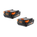 RIDGID 18V 2.0 Ah Compact Lithium-Ion Battery 2-Pack thumbnail 1