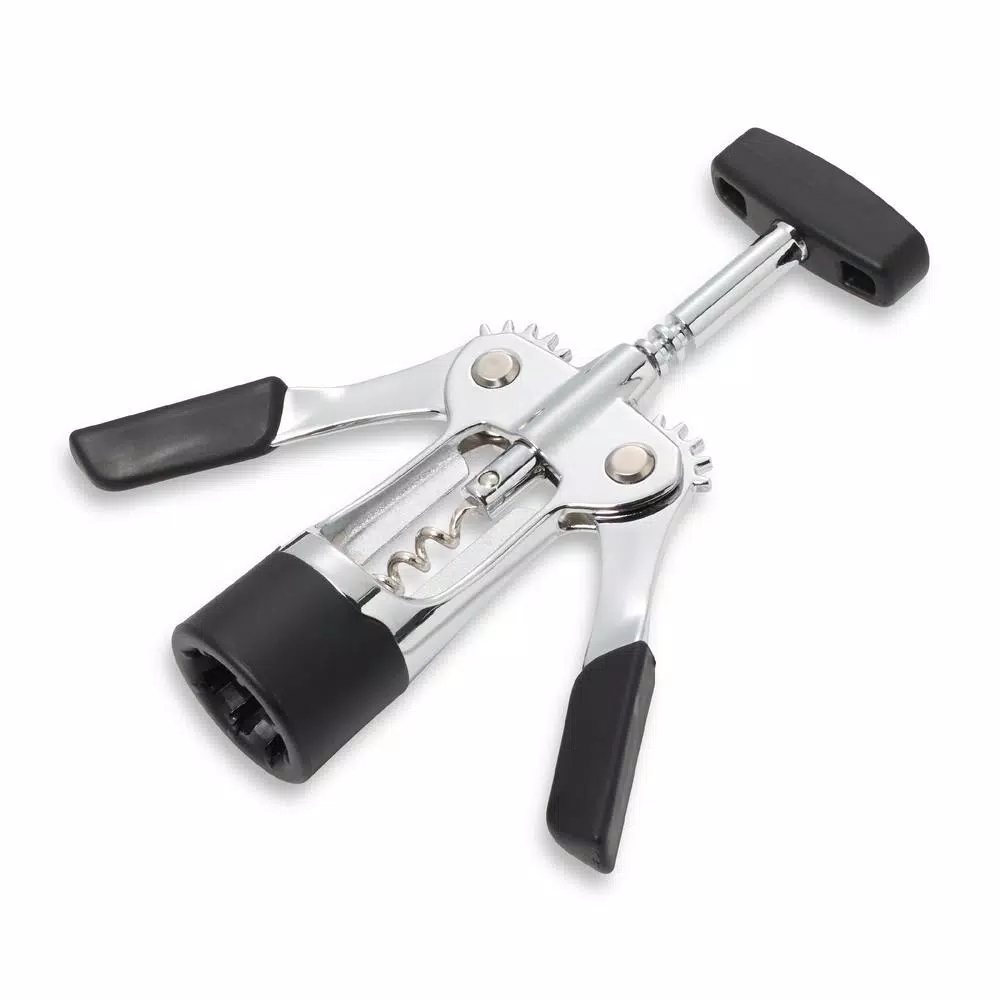 KitchenAid Gourmet Winged Corkscrew, Black Metal with Comfort Grip