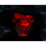 Haunted Hill Farm 6 ft. Animated Skeleton Witch Halloween Prop with Multi-Color Light Effects thumbnail 13