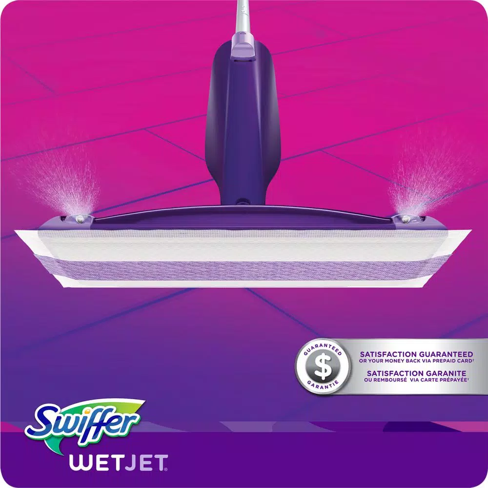 Swiffer WetJet Power Mop Starter Kit for Hardwood, Laminate, and Tile Floors
