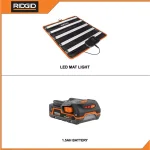 RIDGID 18V Cordless LED Mat Light with 1.5 Ah Lithium-Ion Battery thumbnail 2
