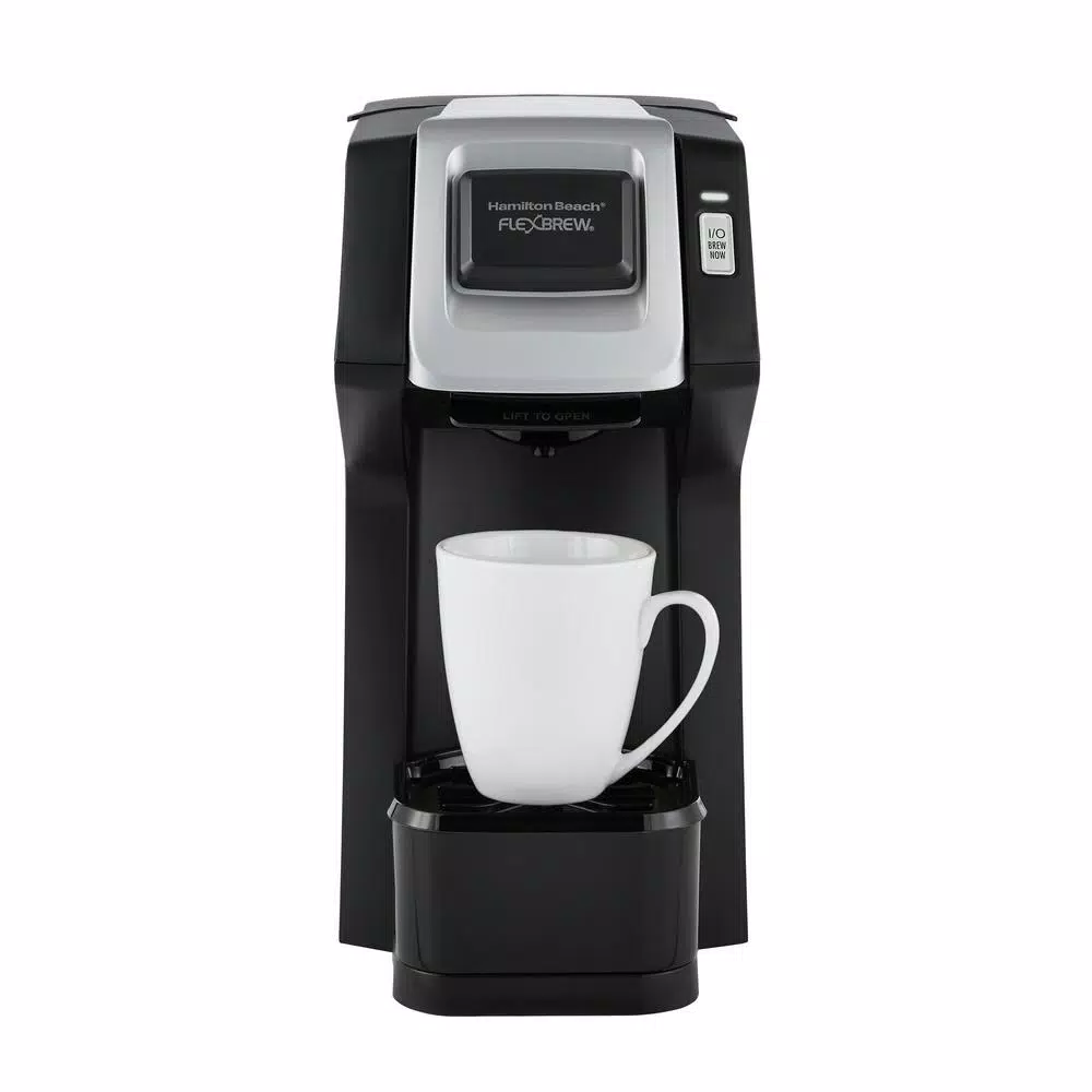 Hamilton Beach FlexBrew Black Single Serve Coffee Maker - Brews K-Cup Pods & Ground Coffee