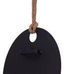 DANYA B Algarve Black Round Pillar Candle Sconce with Mirror and Rope thumbnail 5