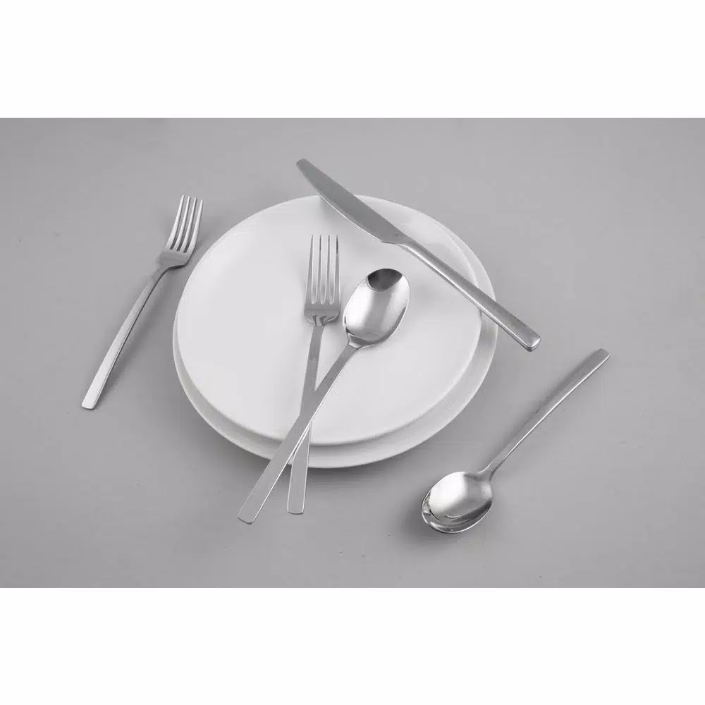 Cambridge Silversmiths Beacon Mirror 45-Piece Flatware Set, Service for 8, 18/0 Stainless Steel