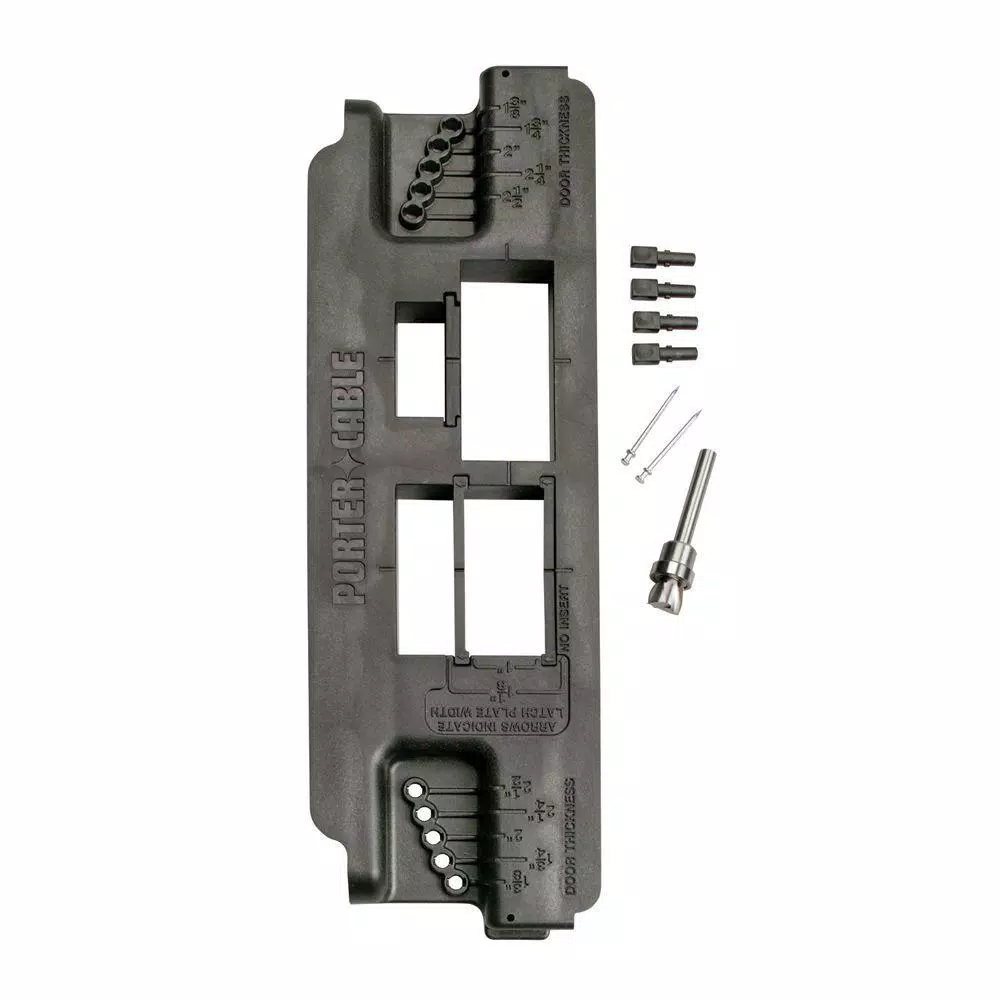 Porter-Cable 59375 Strike and Latch Plate Router Template with HSS Bit