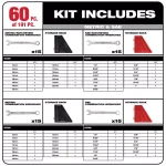 Milwaukee 191-Piece Mechanic Tool Set with Ratcheting Wrenches and FOUR FLAT Sockets thumbnail 10