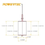 POWERTEC 6 in. Aluminum Blast Gate for Dust Collection Systems thumbnail 4