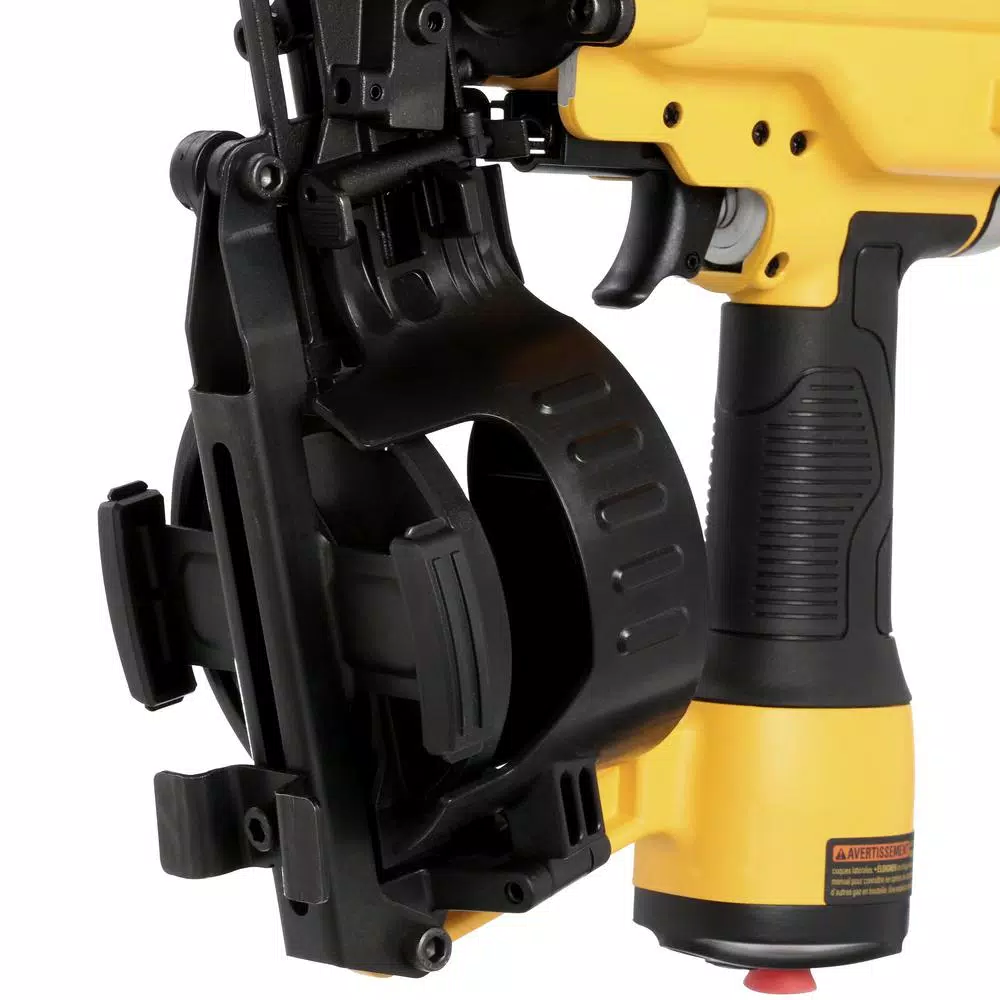 DEWALT 15-Degree Pneumatic Coil Roofing Nailer with 7,200-Pack Galvanized Steel Nails