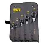 Klein Tools 5-Piece Reversible Ratcheting Offset Box Wrench Set thumbnail 3