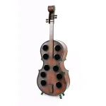 Vintiquewise Vintage Wooden Cello Shaped Wine Rack - 10 Bottle Floor Display thumbnail 2