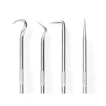 TEKTON 4-Piece Mini Pick and Hook Set, Hardened Steel Precision Tools thumbnail 2