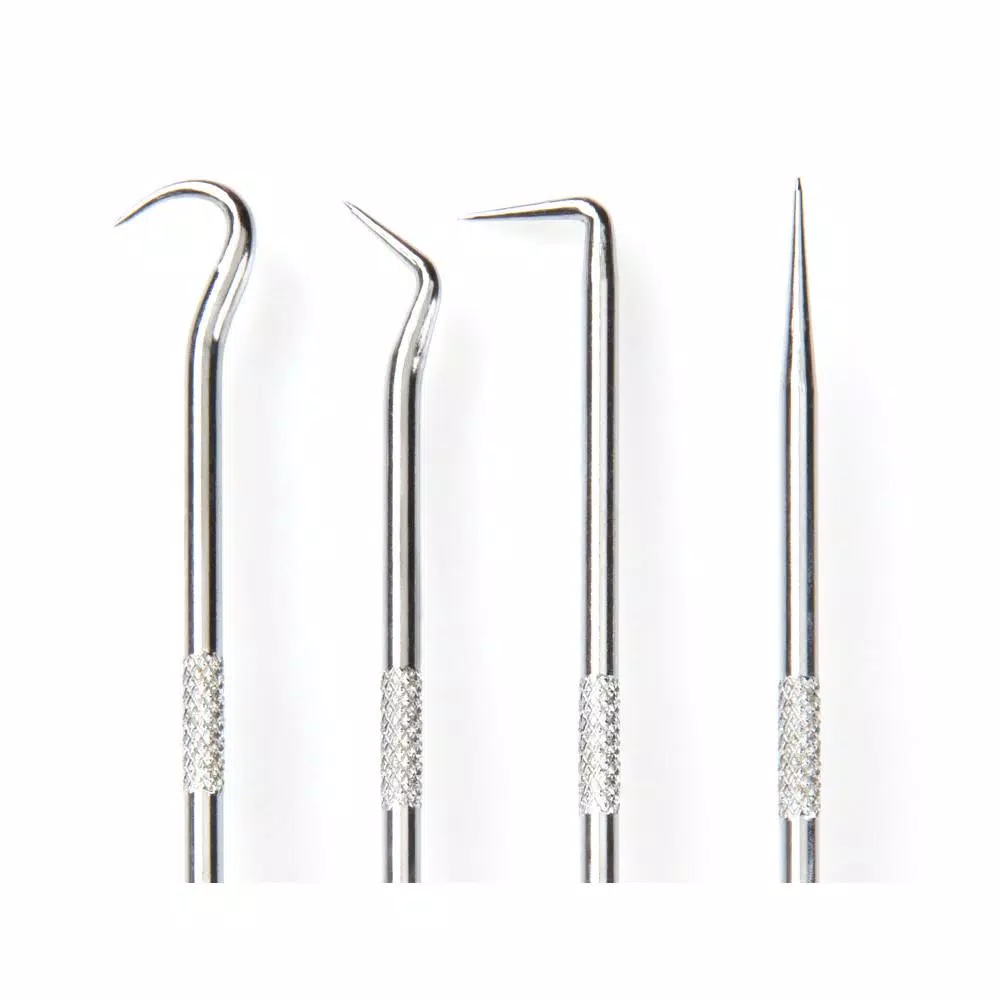 TEKTON 4-Piece Mini Pick and Hook Set, Hardened Steel Precision Tools