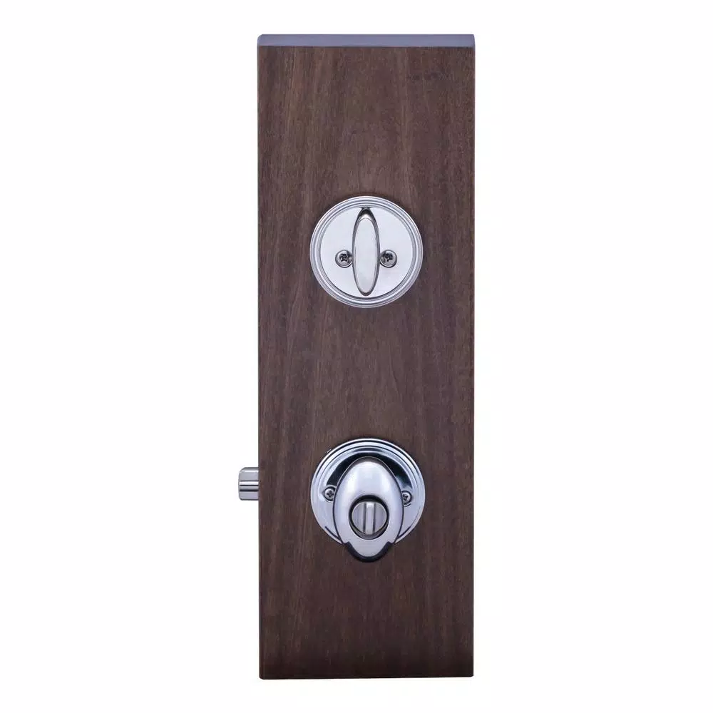 Copper Creek Colonial Polished Stainless Egg Door Knob with Single Cylinder Deadbolt Combo Pack