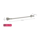 Delta Mandara 24 in. Towel Bar, Brushed Nickel thumbnail 6