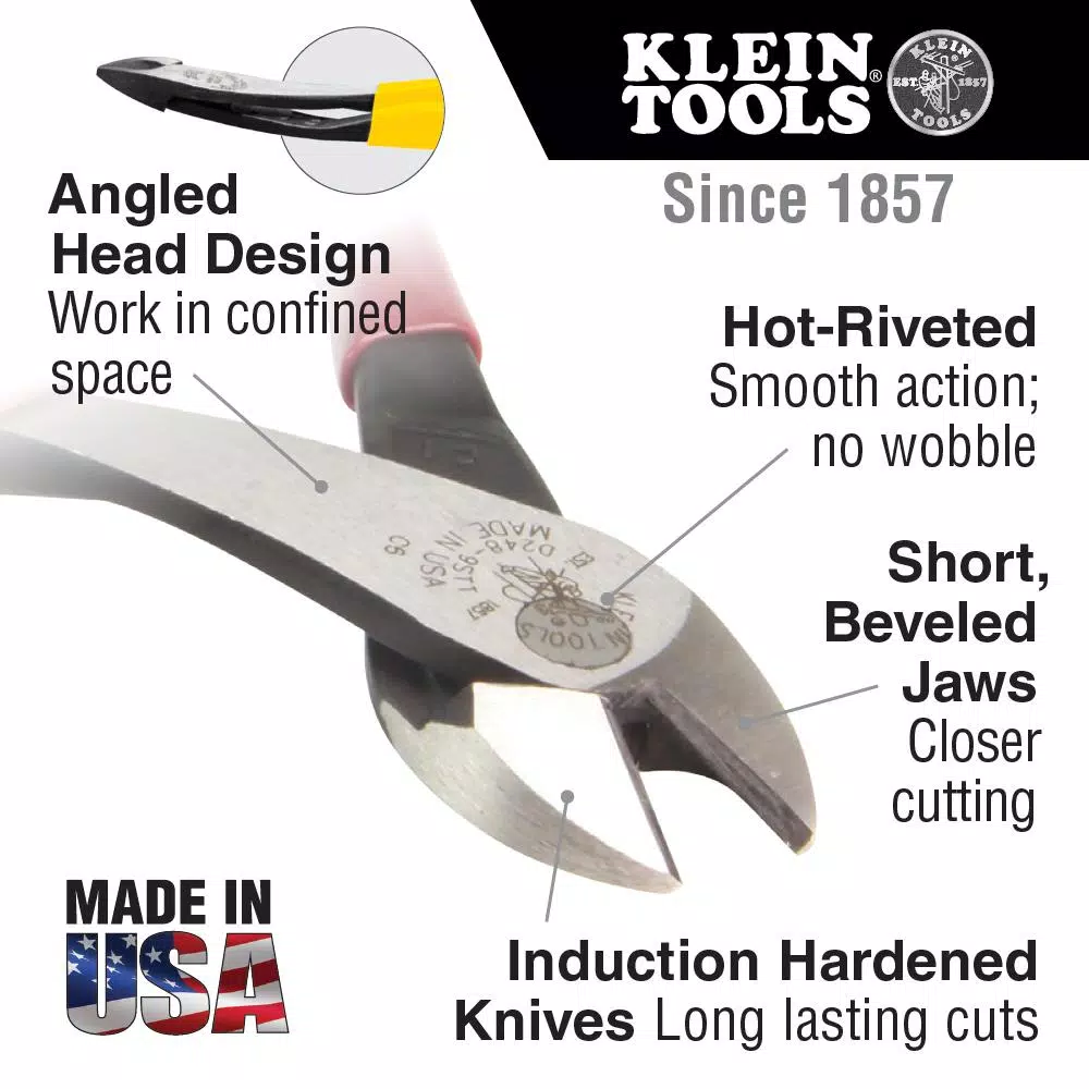 Klein Tools 2000 Series 8 in. High Leverage Diagonal Cutting Pliers