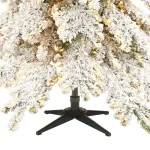 Home Decorators Collection Risch 7.5 ft. White Pine Heavy Flocked Pre-Lit LED Artificial Christmas Tree with 1000 SureBright Warm White Lights thumbnail 3