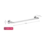Delta Ashlyn 24 in. Towel Bar in Chrome thumbnail 3