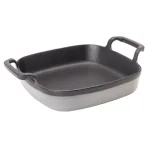Bayou Classic 6 in. Enameled Cast Iron Baking Dish, Weathered Gray thumbnail 1