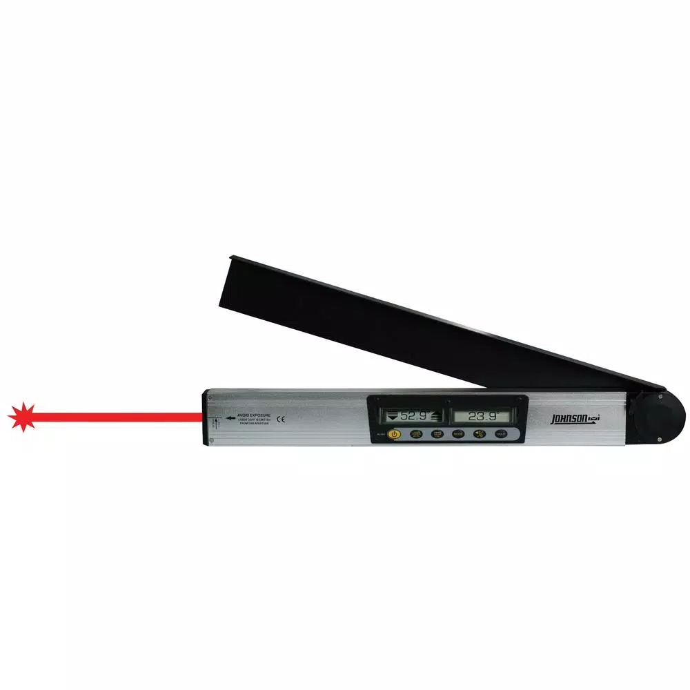 Johnson Digital Laser Level and Angle Locator with Magnetic Edge