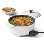 Starfrit THE ROCK 3.2 Qt. Electric Casserole Slow Cooker, 1200W, White thumbnail 8