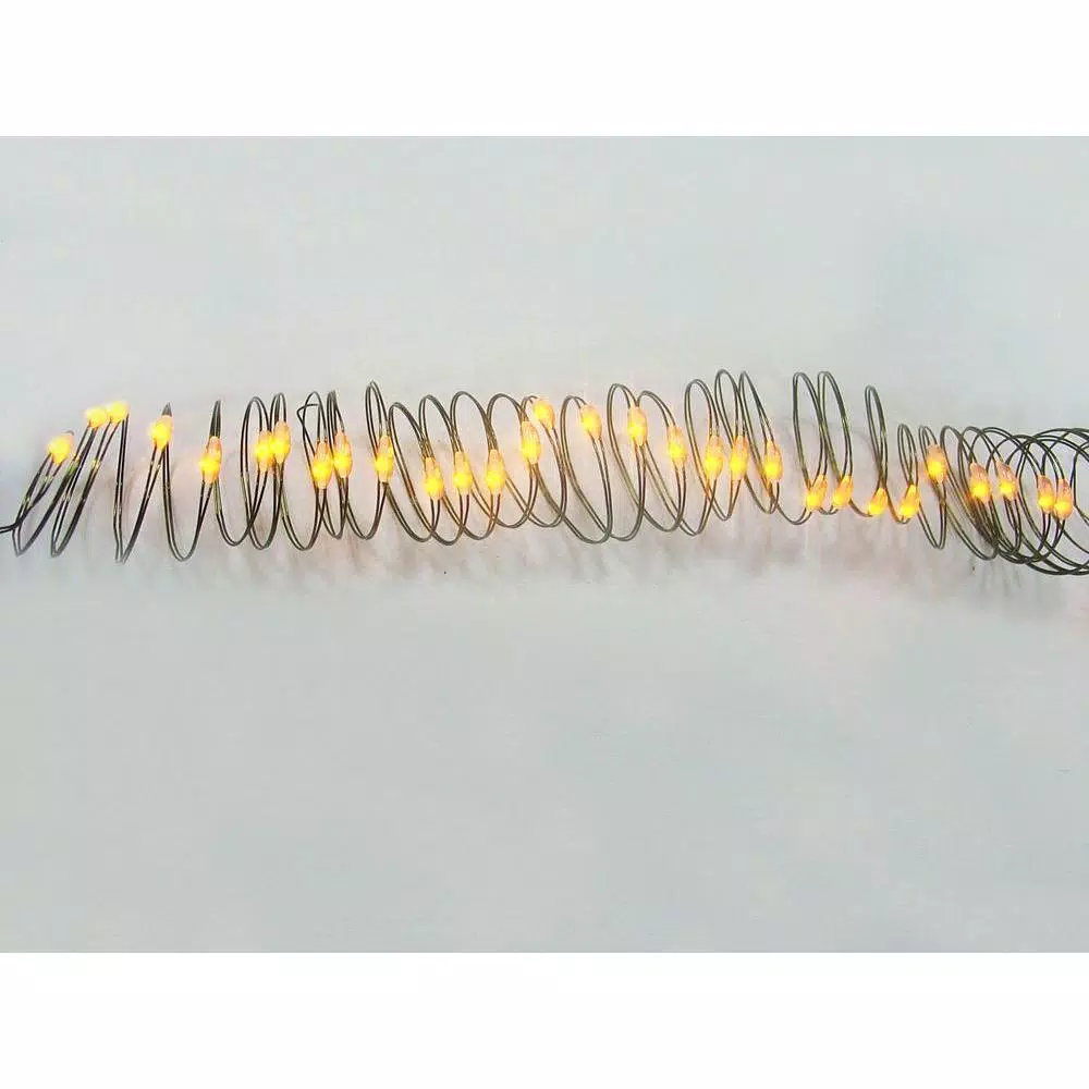 Starlite Creations 9 ft. 36-Light Battery Operated LED Ultra Slim Wire String Lights, Gold (Bundle of 2)