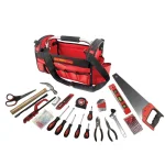 OLYMPIA Tools 52-Piece Multi-Purpose Construction Tool Set with Storage Bag, Red thumbnail 1