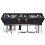 Great Northern Foundation 4 oz. Black Hot Oil Popcorn Machine with Cart thumbnail 2