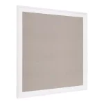 DesignOvation Bosc White Fabric Pinboard Framed Linen Memo Board, 31.5 x 31.5 in thumbnail 2
