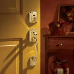 Baldwin Prestige Wesley Single Cylinder Door Handleset with Alcott Knob, Lifetime Polished Brass thumbnail 9