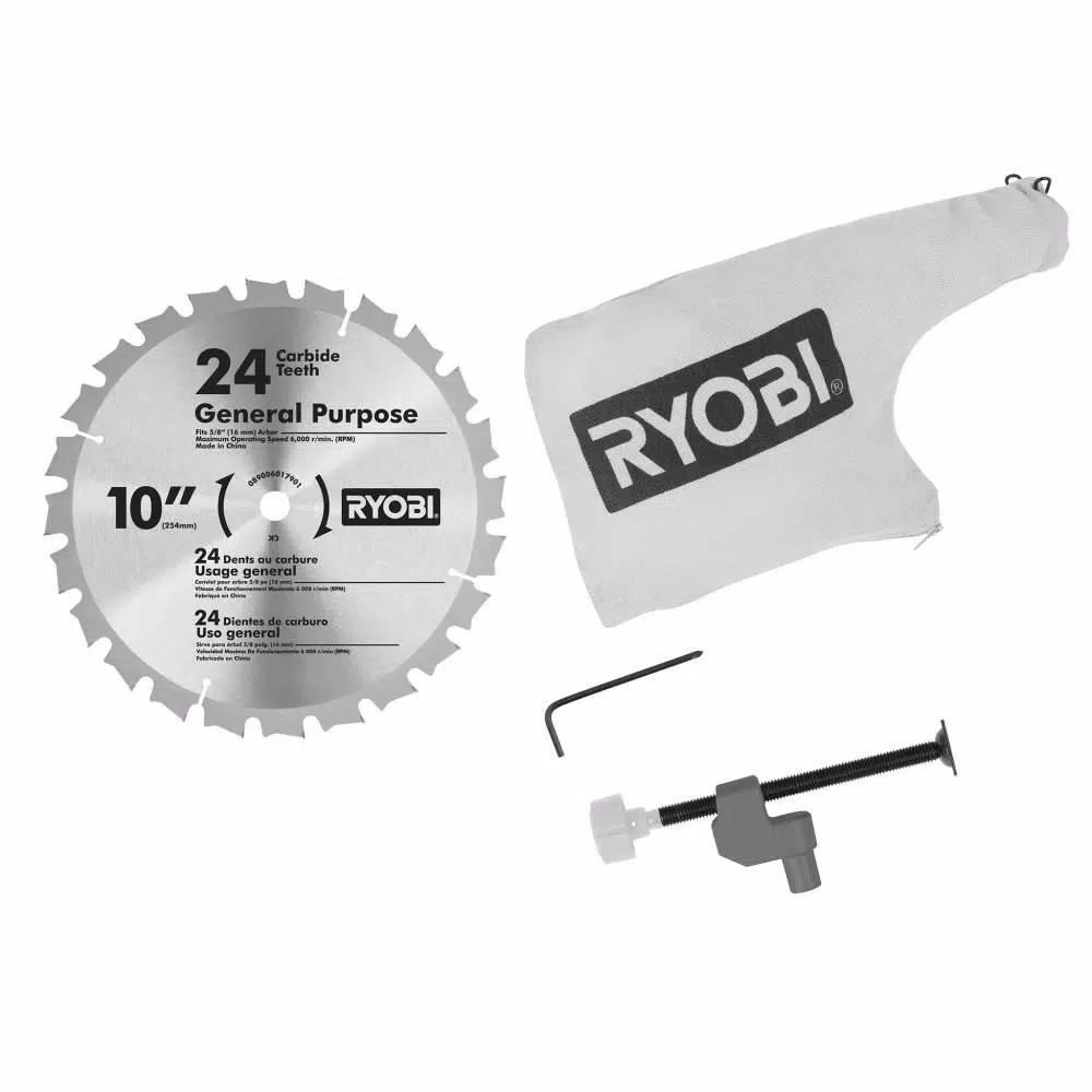 RYOBI 10 in. Compound Miter Saw with LED Cutline Indicator, 14 Amp, Corded