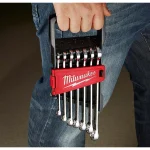 Milwaukee 7-Piece Metric Combination Wrench Set with MAX BITE Open-End Grip thumbnail 13