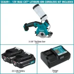 Makita 12V MAX CXT Cordless 3-3/8 in. Tile and Glass Saw Kit thumbnail 2