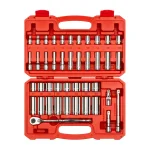 TEKTON 43-Piece 3/8 in. Drive 6-Point Metric Socket and Ratchet Set (6-24 mm) thumbnail 1