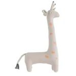 3R Studios Grey and Orange Giraffe Shaped Novelty Throw Pillow, 13 x 22 in. thumbnail 1