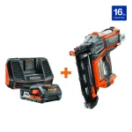 RIDGID 18V Brushless HYPERDRIVE 16-Gauge 2-1/2 in. Straight Finish Nailer Kit thumbnail 11