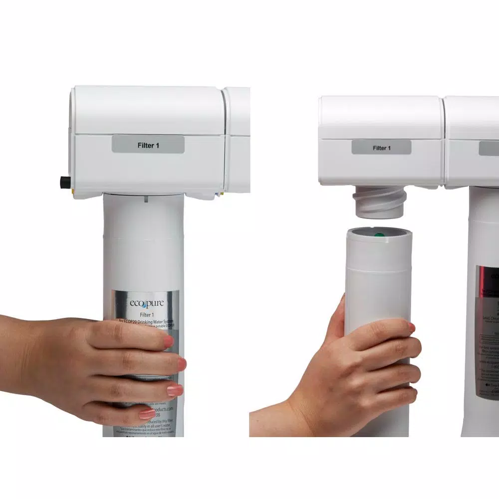EcoPure ECOP40 Replacement Under Sink Water Purifier Filter Set
