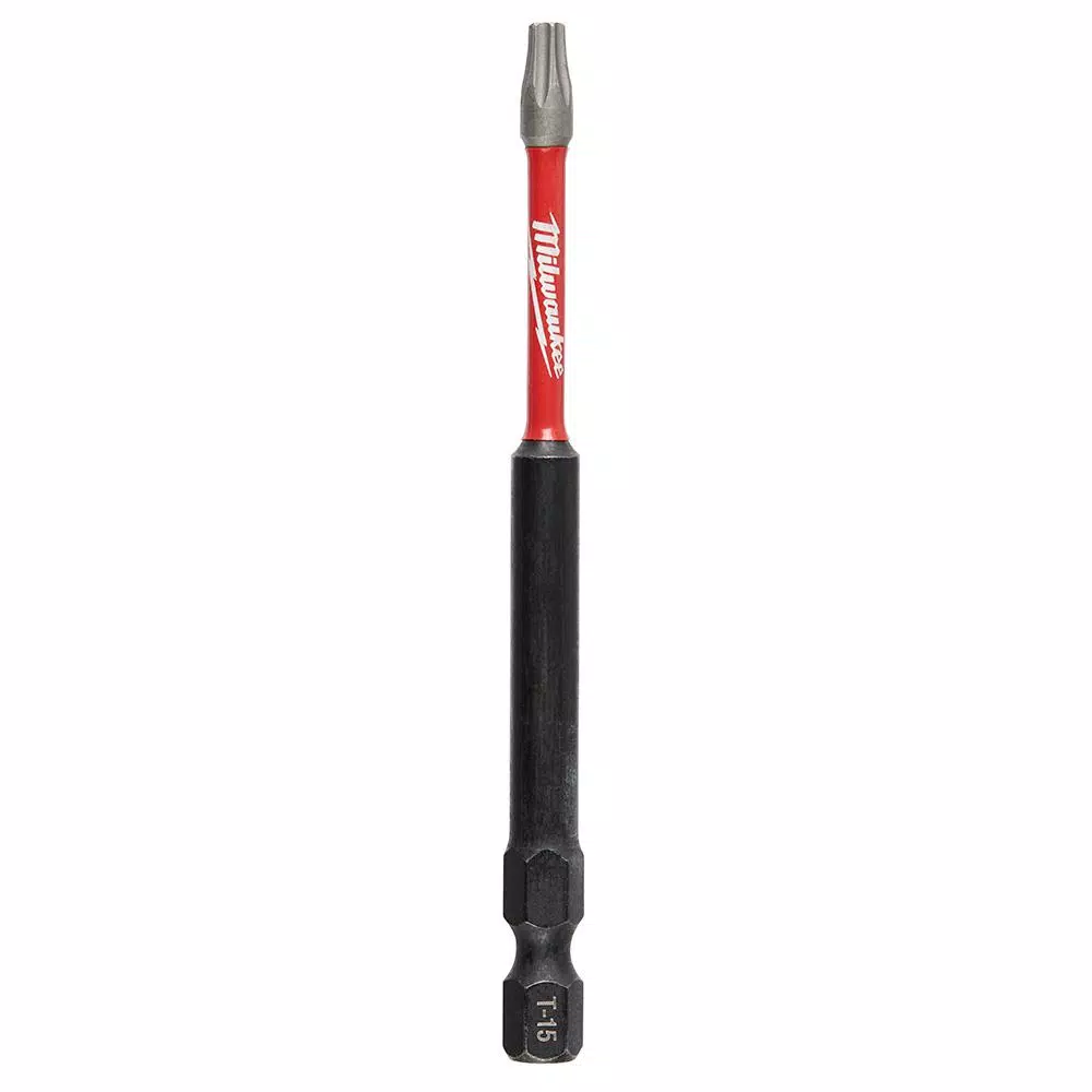 Milwaukee SHOCKWAVE Torx T15 3.5 in. Impact Duty Steel Screwdriver Bits, 5-Pack