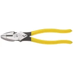 Klein Tools 9 in. High Leverage Side Cutting Pliers with Connector Crimping thumbnail 1