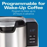 Hamilton Beach 12-Cup Programmable Grind and Brew Coffee Maker, Black thumbnail 6