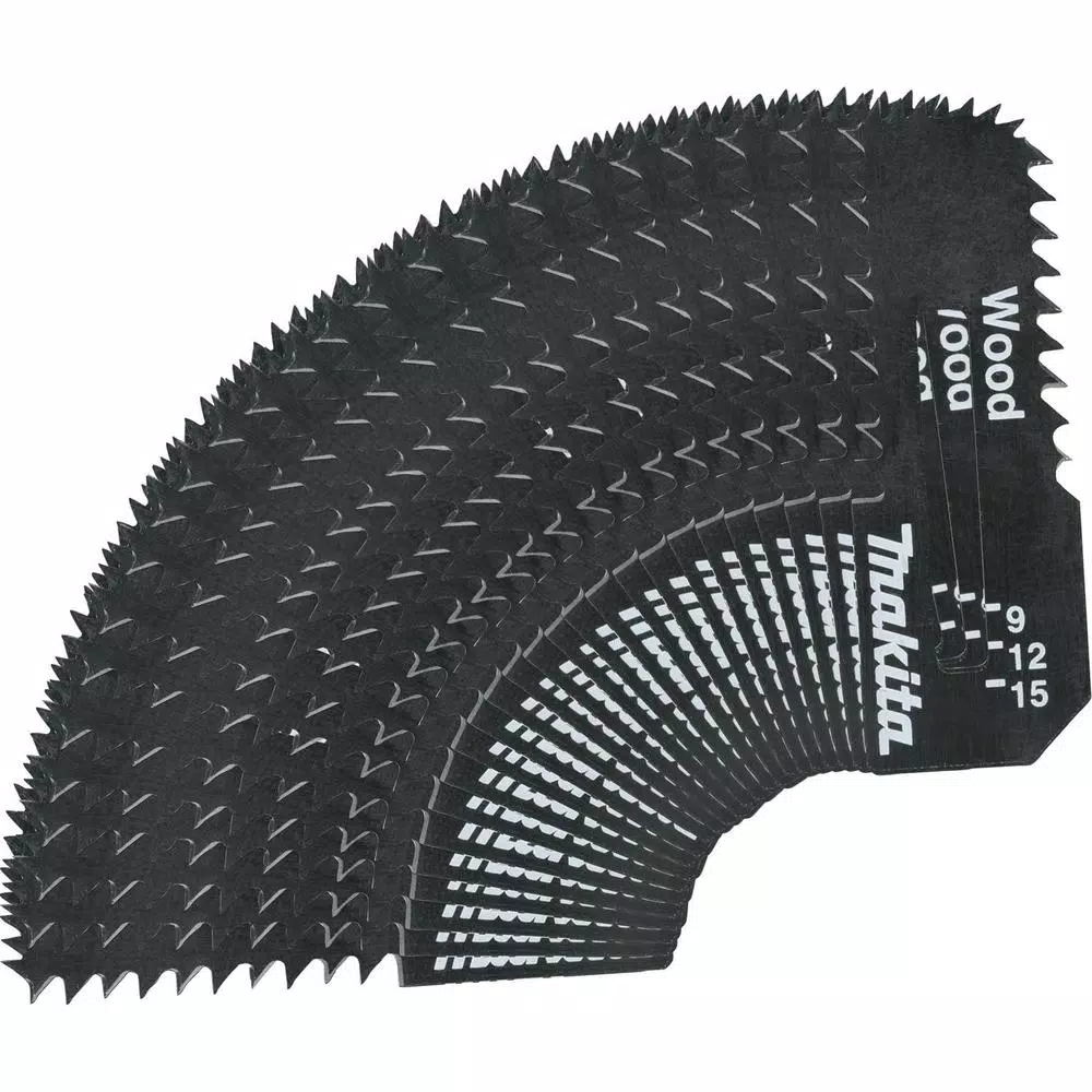 Makita Cut-Out Saw Blades for Wood, High Carbon Steel, 25-Pack
