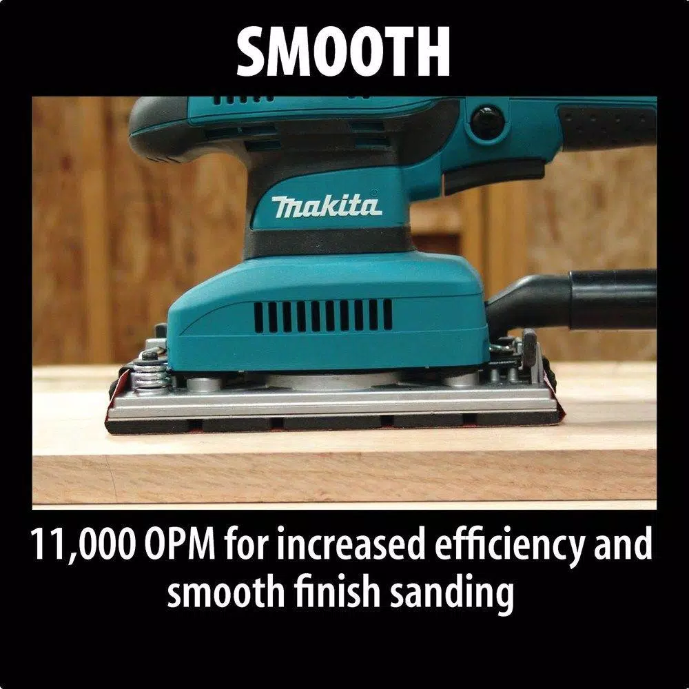 Makita 1.7 Amp 1/3 Sheet Corded Finishing Sander, 11,000 OPM